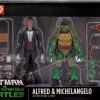 Collectibles Batman v Teenage Mutant Ninja Turtles Alfred & Michelangelo Action Figure 2-Pack<DC Fashion