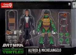 Collectibles Batman v Teenage Mutant Ninja Turtles Alfred & Michelangelo Action Figure 2-Pack<DC Fashion