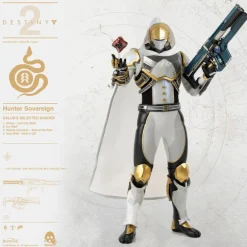 Destiny 2 ThreeZero Hunter Sovereign Calus Selected Shader 1:6 Scale Action Figure<Gaming Hot