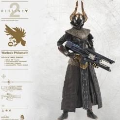 Destiny 2 ThreeZero Warlock Philomath Golden Trace Shader 1:6 Scale Action Figure<Gaming Hot