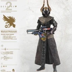 Destiny 2 ThreeZero Warlock Philomath Golden Trace Shader 1:6 Scale Action Figure<Gaming Hot