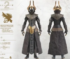 Destiny 2 ThreeZero Warlock Philomath Golden Trace Shader 1:6 Scale Action Figure<Gaming Hot