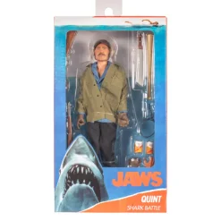 Jaws Neca Sam Quint 8 Inch Clothed Action Figure<TV & Movie Pop Culture New