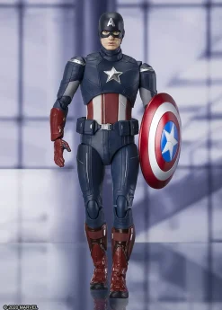 Bandai SH Figuarts Avengers Endgame Captain America Cap vs Cap Action Figure<Marvel Clearance