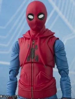 Bandai SH Figuarts Homecoming Spider-Man Home Made Suit w/ Wall Action Figure<Marvel Hot