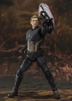 Bandai SH Figuarts Avengers End Game Final Battle Captain America Action Figure<Marvel Outlet