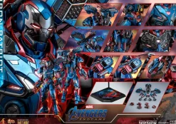 Hot Toys Avengers Endgame Iron Patriot Diecast 1:6 Scale Action Figure MMS547D34<Marvel Outlet