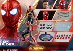 Hot Toys Infinity War Spider-Man Iron Spider 1:6 Scale Action Figure MMS482<Marvel Discount