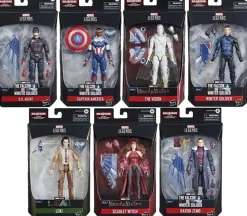 Legends Avengers Disney Plus Series BAF Falcon Wings Set Of Seven Action Figures<Marvel Discount