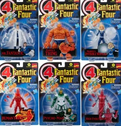 Legends Vintage Fantastic Four Set of Six Action Figures<Marvel Hot