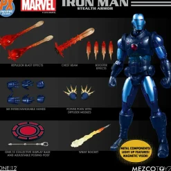 Mezco PX Exclusive Iron Man Stealth Armour One:12 Scale Action Figure<Marvel Fashion