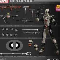 Mezco PX Previews Exclusive X-Force Deadpool One:12 Scale Action Figure<Marvel Hot
