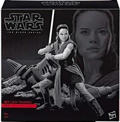 Black Series Exclusive Rey Jedi Training Crait Takara Tomy Box Set Action Figure<Star Wars New