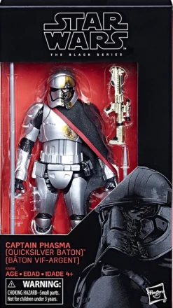 Black Series Exclusive Captain Phasma Quicksilver Baton Action Figure<Star Wars Hot