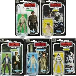 Black Series 40th Anniversary Empire Strikes Back Wave 1 Set of 5 Action Figures<Star Wars Clearance
