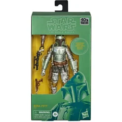 Black Series 40th Anniversary Empire Strikes Back Exclusive Carbonized Boba Fett Action Figure<Star Wars Discount
