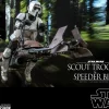 Hot Toys Return Of The Jedi Scout Trooper & Speeder Bike 1:6 Scale Action Figure MMS612<Star Wars New