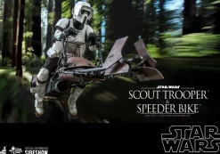 Hot Toys Return Of The Jedi Scout Trooper & Speeder Bike 1:6 Scale Action Figure MMS612<Star Wars New