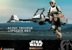 Hot Toys The Mandalorian Scout Trooper & Speeder Bike 1:6 Scale Action Figure TMS017<Star Wars Hot