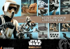 Hot Toys The Mandalorian Scout Trooper & Speeder Bike 1:6 Scale Action Figure TMS017<Star Wars Hot