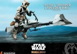 Hot Toys The Mandalorian Scout Trooper & Speeder Bike 1:6 Scale Action Figure TMS017<Star Wars Hot