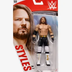 Basic Series #108 AJ Styles White/Gold Chase Variant Action Figure<WWE Wrestling Discount